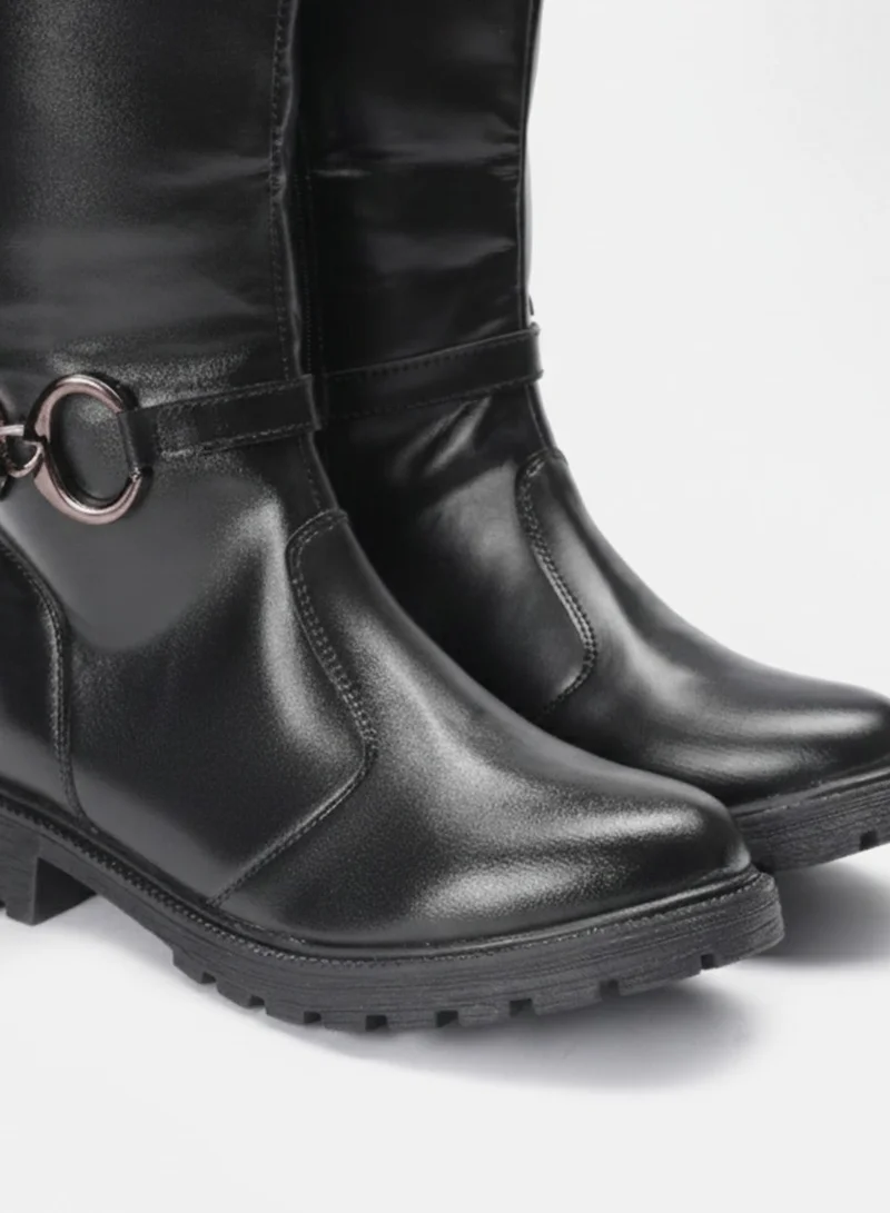 ZORIWORLD Black Zoriworld Clyde Black Boots 1.5'' Heel Rubber Sole for Women | Best Price UAE